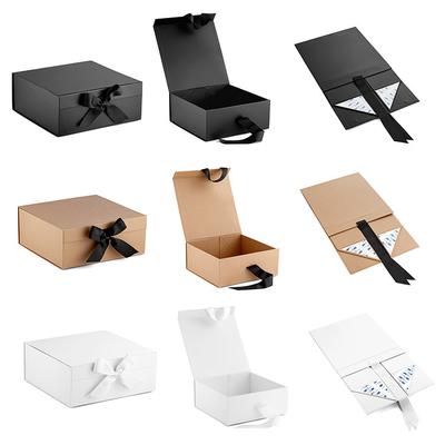 Черная твердая коробка упаковывая, печатание смещения PMS складной собственной личности бумажной коробки слипчивое УЛЬТРАФИОЛЕТОВОЕ